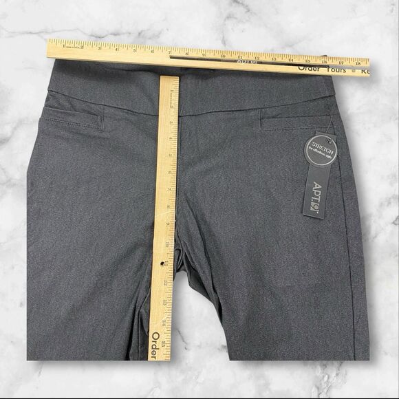 Apt 9 Womens Bootcut Mid Rise Pants Straight Through Hip & Thigh Sz 12 MSRP $48 - Picture 4 of 13